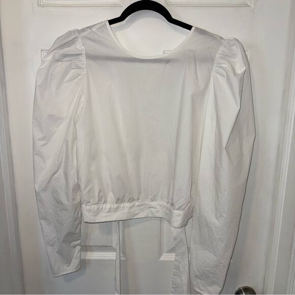 H&M Long Sleeve Open Back Shirt - Picture 2 of 8